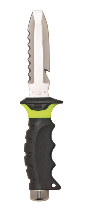 Couteau de 25 cm, tournevis, jaune (lame de 11,43 cm)