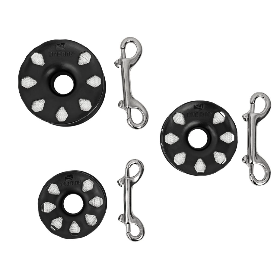 Bobine Finger avec mousqueton Inox double