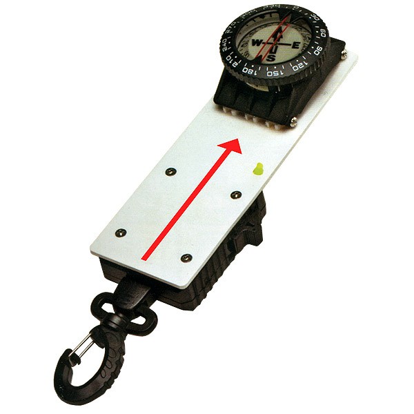 Compas monté sur une ardoise avec rétracteur, bloqueur et crayon