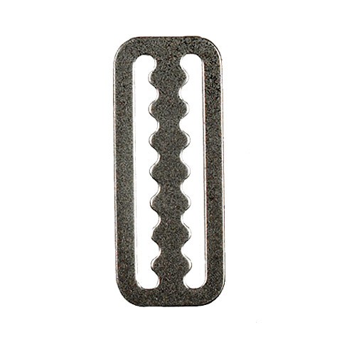 Passant de ceinture cranté, Inox, 5 cm
