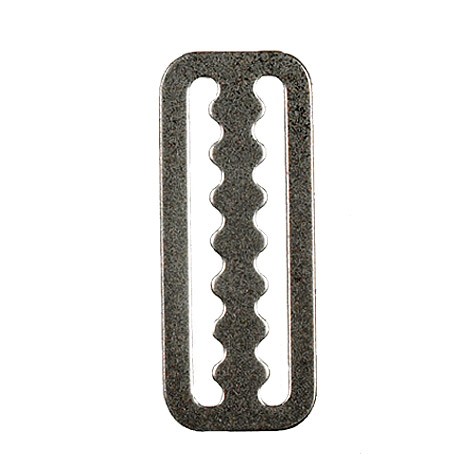 Passant de ceinture cranté, Inox, 5 cm