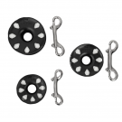 Bobine Finger avec mousqueton Inox double